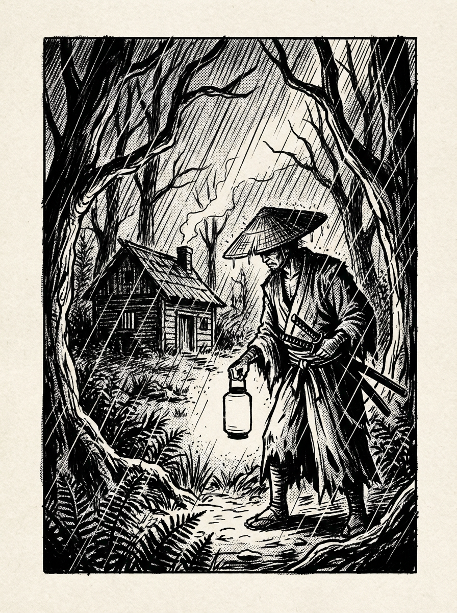 AI generated ink illustration line art - Nano Banana Pro