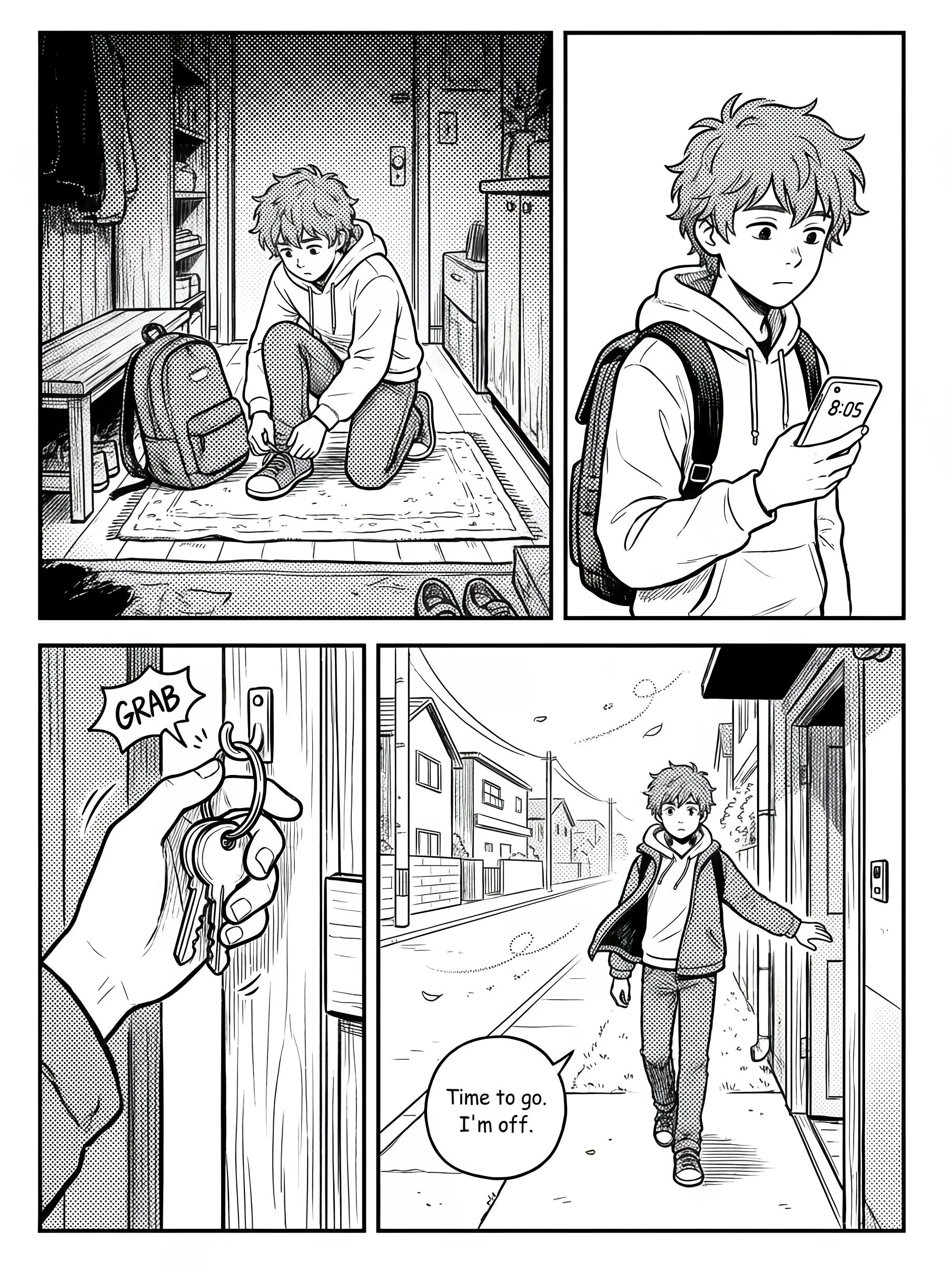 Manga page upscaled 2x with Waifu2x AI - enhanced quality